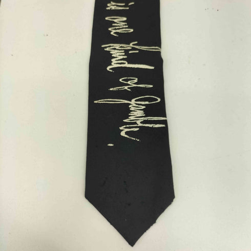 ヨウジヤマモト Yohji Yamamoto 英字プリント ネクタイ メンズ