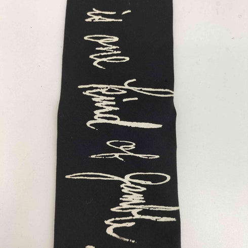 ヨウジヤマモト Yohji Yamamoto 英字プリント ネクタイ メンズ