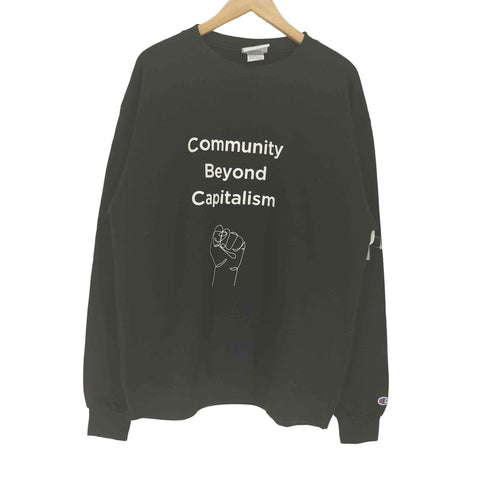 チャンピオン Champion AUTHENTIC ATLETICWEAR 両面プリント スウェット トレーナー メンズ L
