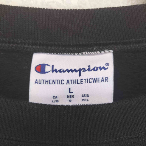 チャンピオン Champion AUTHENTIC ATLETICWEAR 両面プリント スウェット トレーナー メンズ L