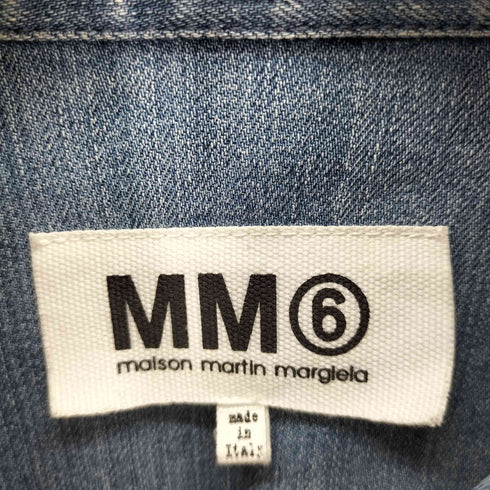 エムエムシックスメゾンマルジェラ MM6 Maison Margiela デニムシャツワンピース レディース EUR:38