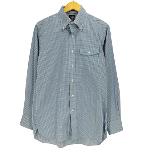 ジェイプレス J.PRESS PREMIUM PLEATS チェック B/D L/S シャツ ボタンダウンシャツ メンズ import:L