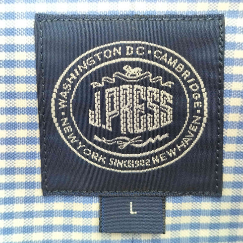ジェイプレス J.PRESS PREMIUM PLEATS チェック B/D L/S シャツ ボタンダウンシャツ メンズ import:L