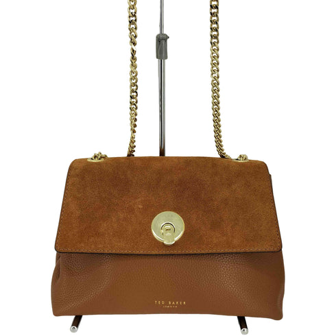 テッドベーカー TED BAKER Sophina Circle Lock Suede Shoulder Bag メンズ