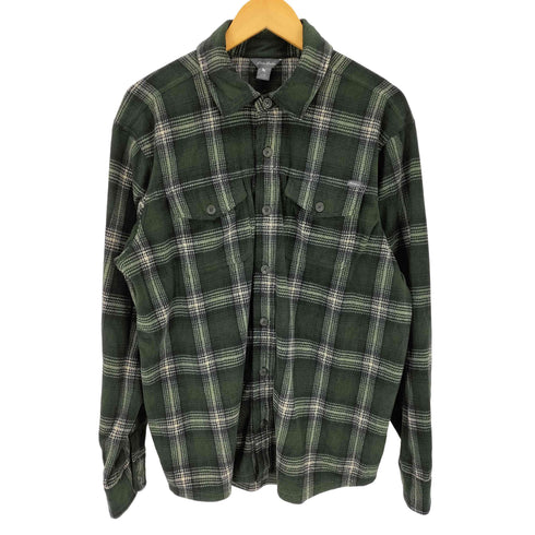 エディーバウアー Eddie Bauer チェック ポーラフリース シャツ メンズ L