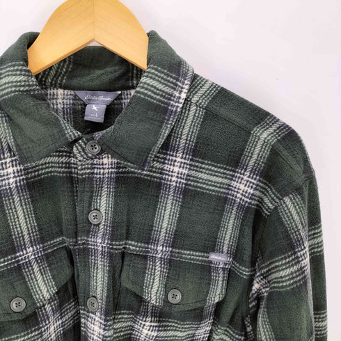 エディーバウアー Eddie Bauer チェック ポーラフリース シャツ メンズ L