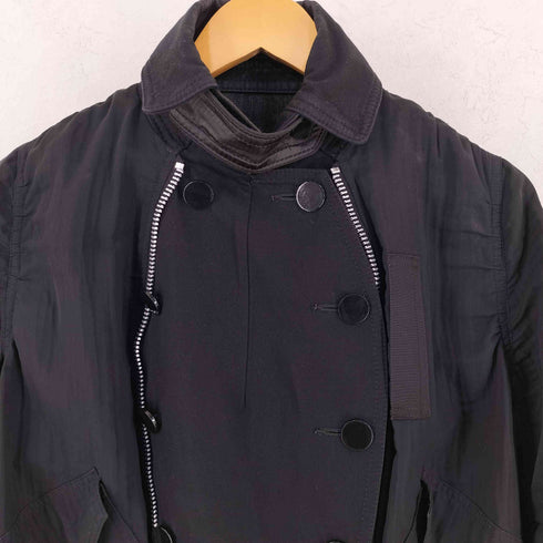 サカイ Sacai 異素材レイヤード MA-1ジャケット レディース 3