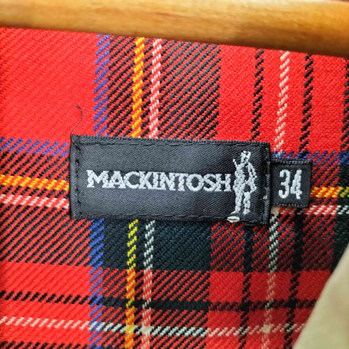 マッキントッシュ Mackintosh スコットランド製 裏地チェック トレンチコート レディース FR:34