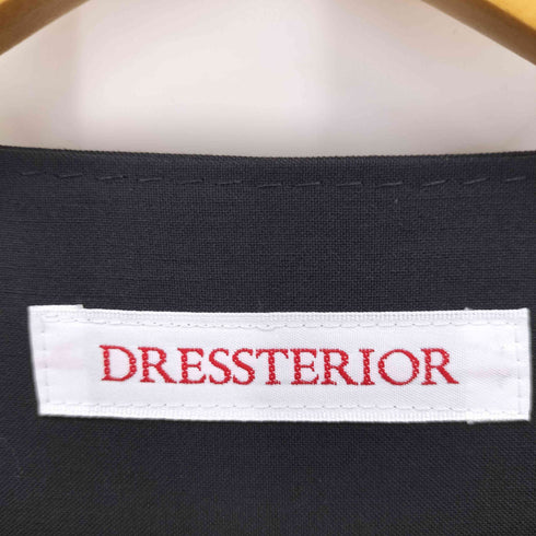 ドレステリア DRESSTERIOR ノーカラー 比翼 ウール コート レディース