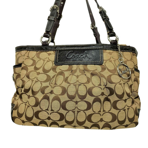 コーチ COACH プリーテッド シグネチャー ギャラリー トートバッグ レディース