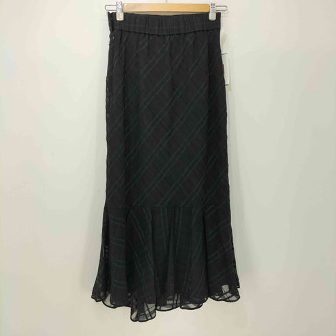 ラブティックボンボン La boutique BonBon シアーチェックイレヘムマーメイドスカート レディース JPN:36