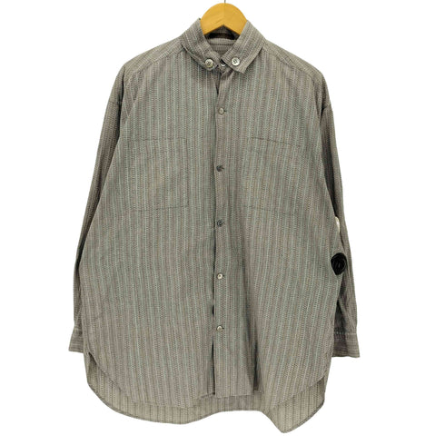 ワイズフォーメン Ys for men 80s 初期 茶タグ デカボタン ストライプ ボタンダウンシャツ メンズ