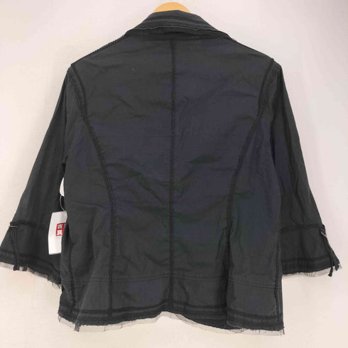 ユキコハナイ YUKIKO HANAI シアーフリルシャツジャケット レディース UK:10