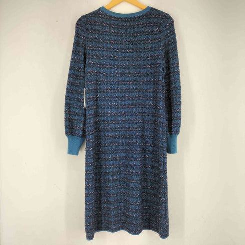 HANAE MORI ALMA EN ROSE ツイードデザイン ニットワンピース レディース JPN:38