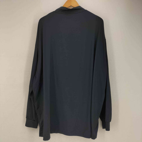 LOCAL GOLF ローカルゴルフ ロゴプリント モックネック ストレッチ長袖Tシャツ メンズ import:L