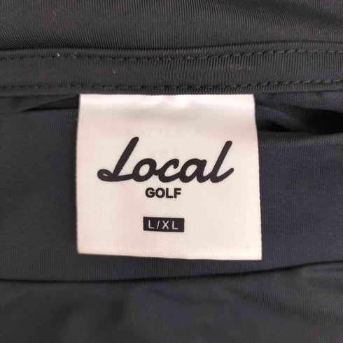 LOCAL GOLF ローカルゴルフ ロゴプリント モックネック ストレッチ長袖Tシャツ メンズ import:L