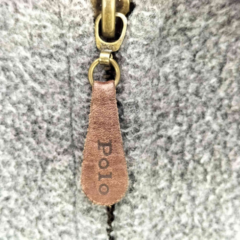 ポロバイラルフローレン Polo by RALPH LAUREN 80~90s USA製 三角タグ ポニー刺繍 スイングトップ フリースジャケット メンズ import:M