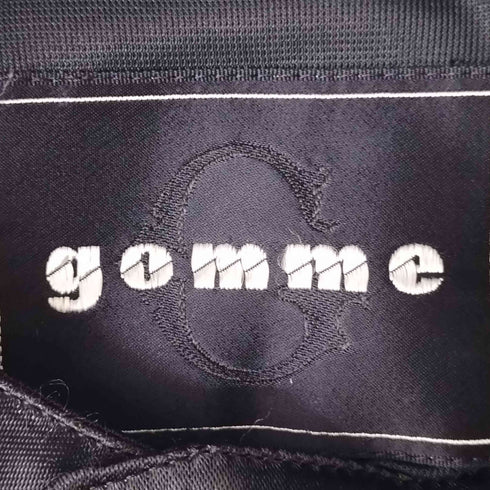 ゴム gomme サテン調 ハーフジップジャケット メンズ
