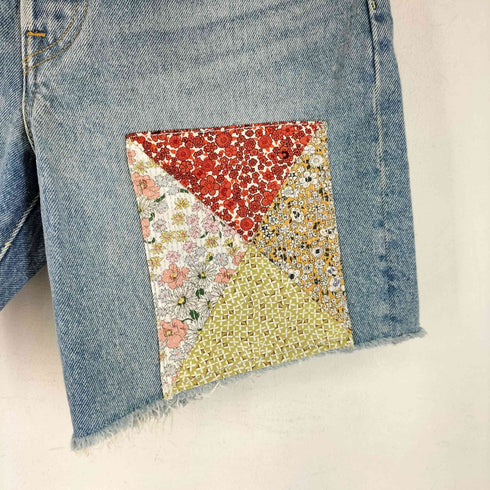 リーバイス Levis 90S カットオフショートパンツ ミディアムインディゴ PATTERN レディース 24
