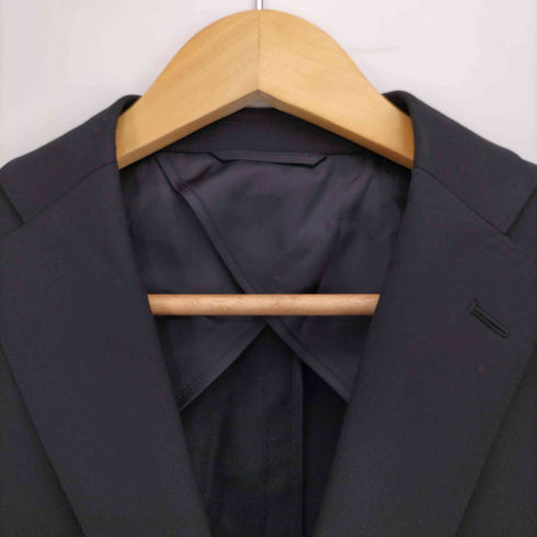 SUIT SQUARE UNIVERSAL QUALITY WASHABLE 2B 背抜き 本切羽 ウール テーラードジャケット メンズ 170cm-4Drop