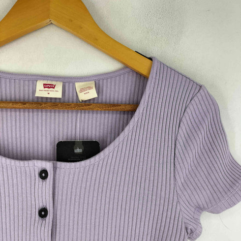 リーバイス Levis 半袖シャツ パープル ROSE レディース JPN:L