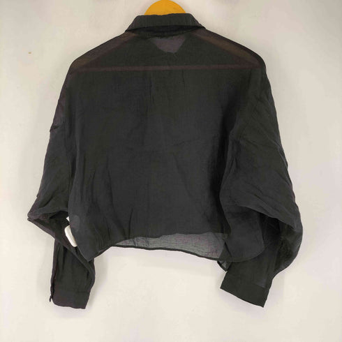 ザラ ZARA フリルデザイン シアーシャツブラウス レディース JPN:M
