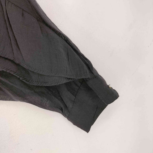 ザラ ZARA フリルデザイン シアーシャツブラウス レディース JPN:M