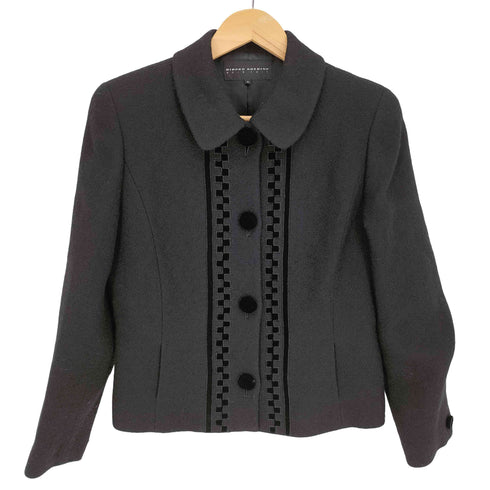 ヒロココシノ HIROKO KOSHINO NOIR CHIC ツイード クロップド ジャケット レディース JPN:9号