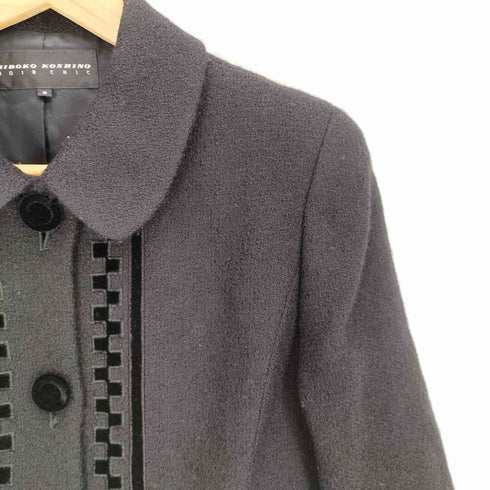 ヒロココシノ HIROKO KOSHINO NOIR CHIC ツイード クロップド ジャケット レディース JPN:9号
