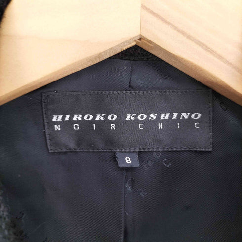 ヒロココシノ HIROKO KOSHINO NOIR CHIC ツイード クロップド ジャケット レディース JPN:9号