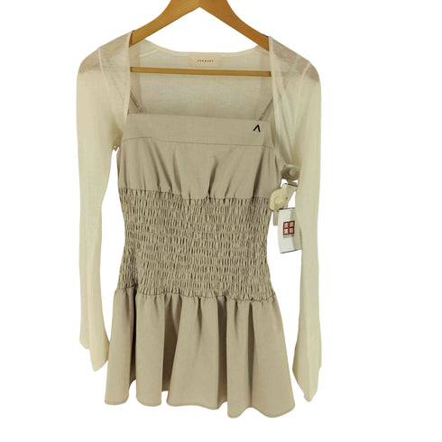 アンドマリー AND MARY BETTY SHIRRING MINI DRESS レディース F