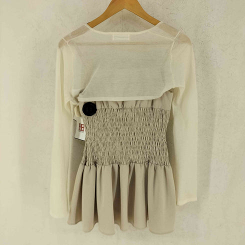 アンドマリー AND MARY BETTY SHIRRING MINI DRESS レディース F