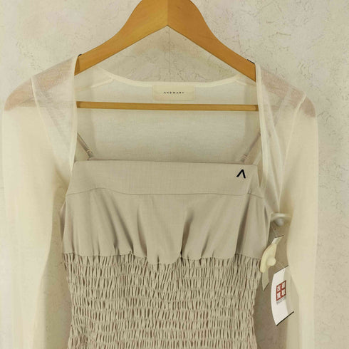 アンドマリー AND MARY BETTY SHIRRING MINI DRESS レディース F