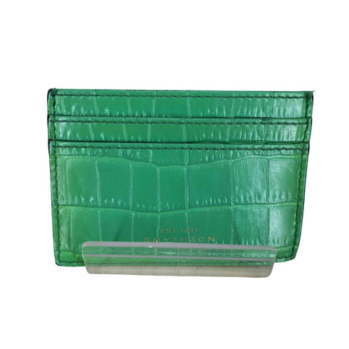 スマイソン smythson クロコダイル カードケース レディース