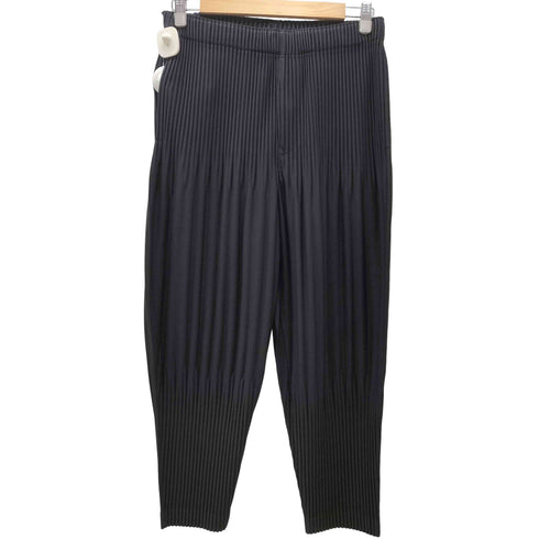 オムプリッセイッセイミヤケ HOMME PLISSE ISSEY MIYAKE 25AW BASICS 消し プリーツ 加工 イージー パンツ メンズ JPN:2
