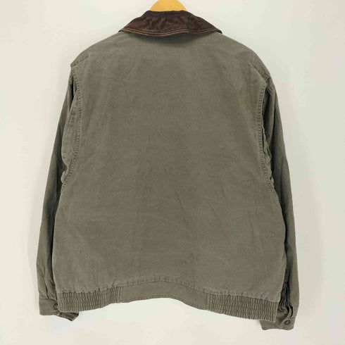 エルエルビーン L.L.Bean 80s 襟レザー A-2 アクションプリーツ スイングトップ メンズ EXTRA LARGE