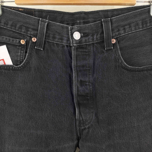 リーバイス Levis エジプト製 ボタン裏3757 501 ボタンフライブラックデニムパンツ メンズ 34