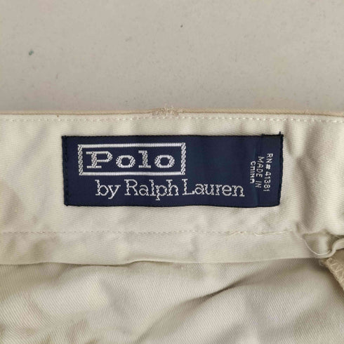 ポロバイラルフローレン Polo by RALPH LAUREN 90S ロケットタロン シルク混 2タックチノハーフパンツ メンズ 40