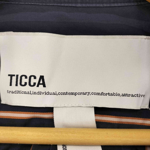 ティッカ TICCA マルチストライプ フレンチスリーブシャツ レディース FREE