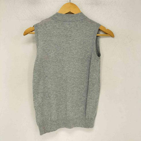 バーバリーブルーレーベル BURBERRY BLUE LABEL ワンポイント刺繍ニットベスト レディース EUR:38