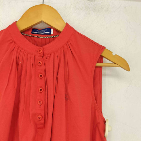 バーバリーブルーレーベル BURBERRY BLUE LABEL プリーツデザインノースリーブブラウス レディース EUR:38