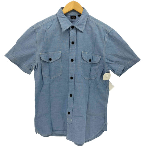 リー Lee マチ付き フロントポケット 半袖 シャンブレーシャツ メンズ import:L