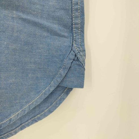 リー Lee マチ付き フロントポケット 半袖 シャンブレーシャツ メンズ import:L