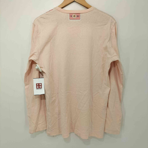 ピンクハウス PINK HOUSE 刺繍 ワッペン ロゴ ロングスリーブ Tシャツ レディース JPN:L