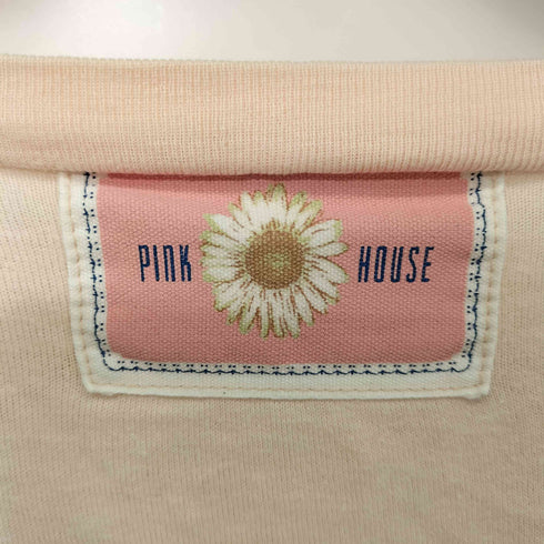 ピンクハウス PINK HOUSE 刺繍 ワッペン ロゴ ロングスリーブ Tシャツ レディース JPN:L