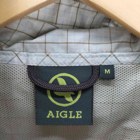 エーグル AIGLE チェック ナイロンマウンテンパーカー メンズ import:M