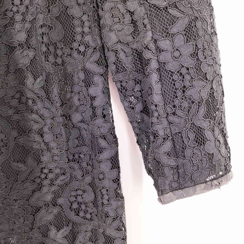 ローレンラルフローレン LAUREN RALPH LAUREN 花柄 総レース ロングカーディガン レディース XS