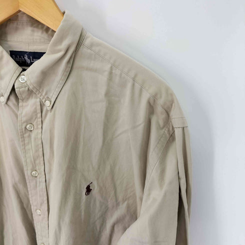 ラルフローレン RALPH LAUREN ボタンダウン コットン長袖シャツ メンズ import:XXL