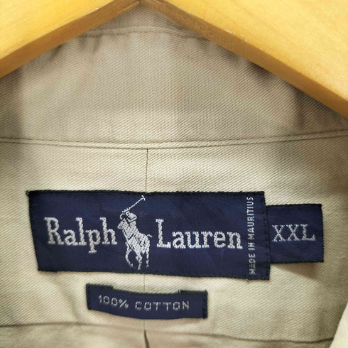 ラルフローレン RALPH LAUREN ボタンダウン コットン長袖シャツ メンズ import:XXL