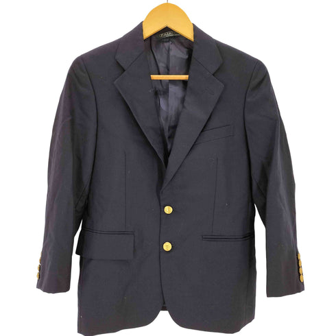 ポロラルフローレン POLO RALPH LAUREN 紺ブレ シングルブレスト テーラードジャケット レディース
